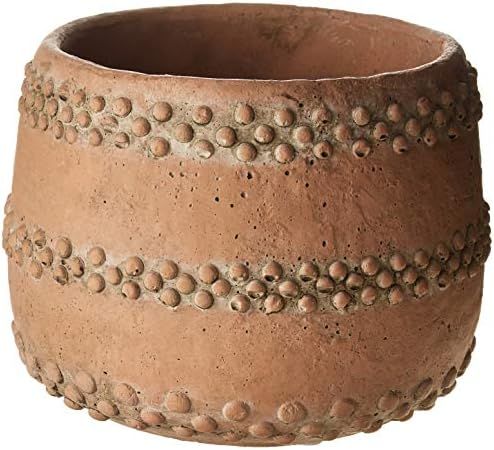 Amazon.com: Creative Co-Op Brown & Orange Cement Planter Pot, Terracotta : Patio, Lawn & Garden | Amazon (US)