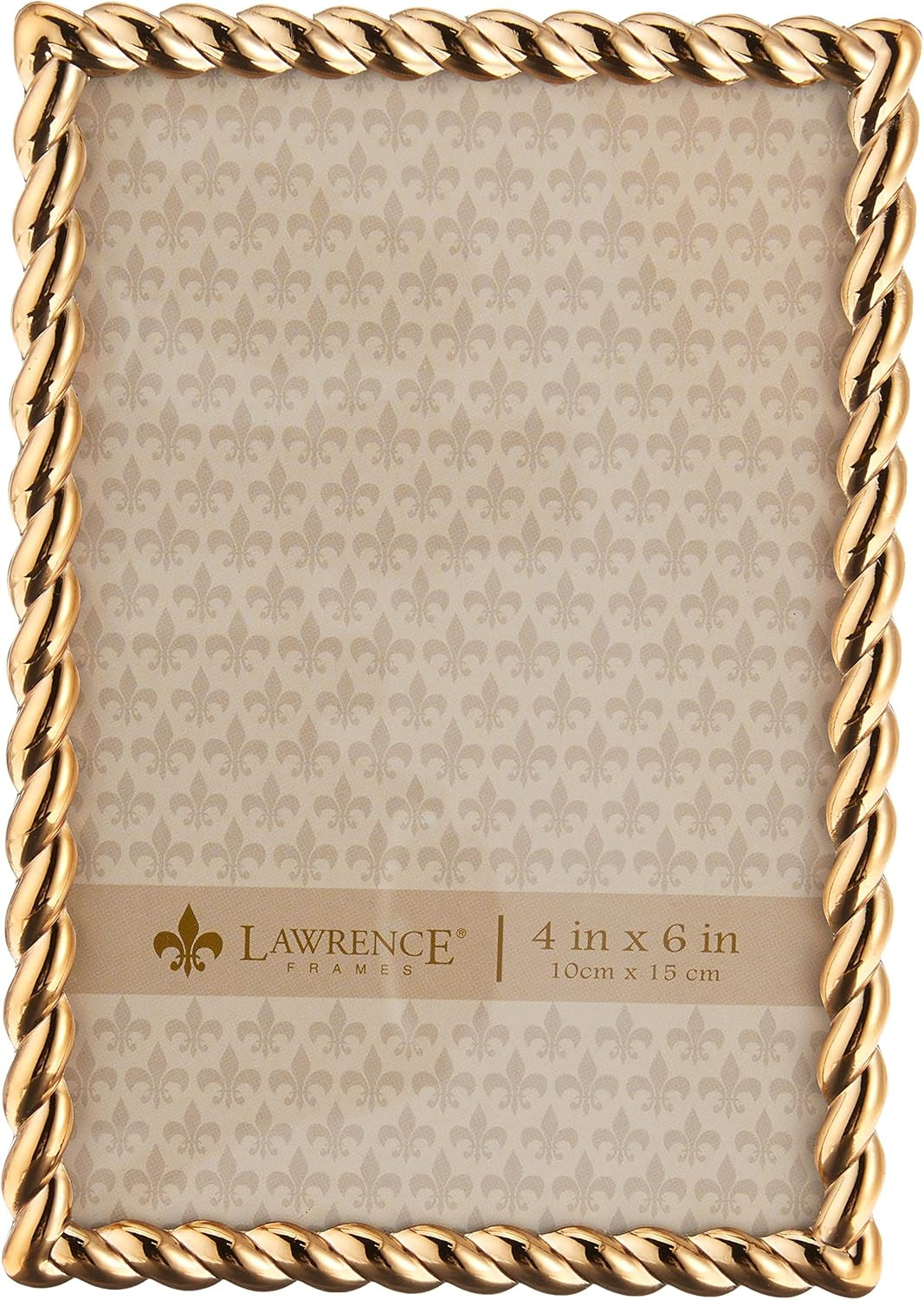 Lawrence Frames Rope Design Metal Frame, 4 x 6, Silver | Amazon (US)