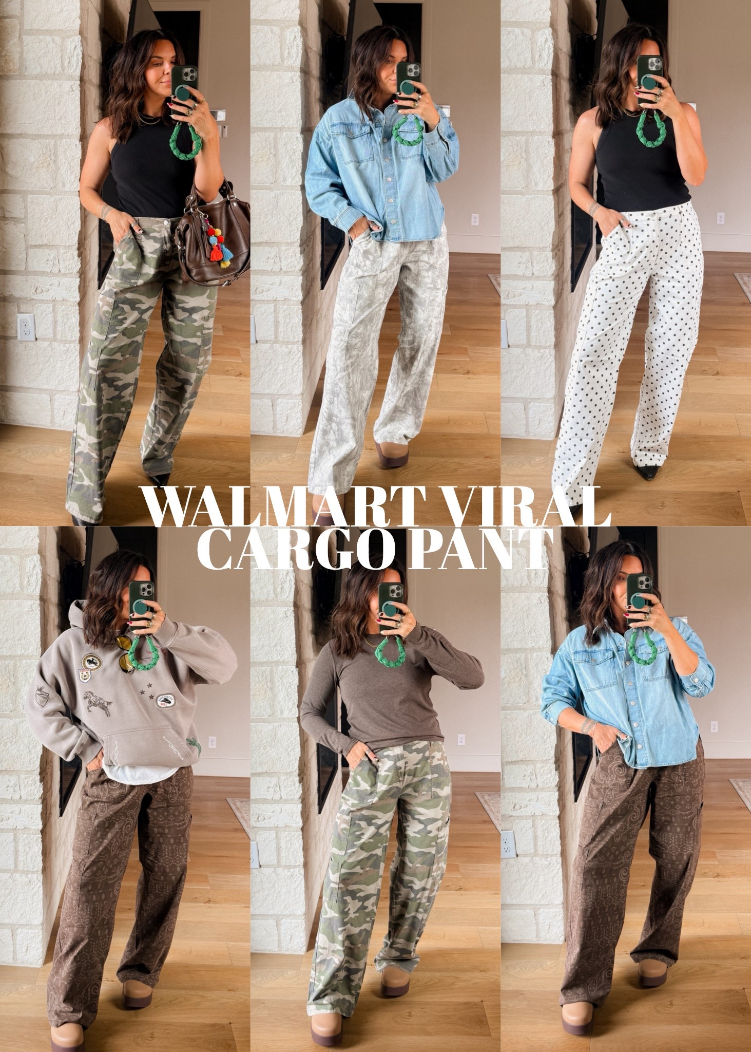 Viral Walmart cargo pants in 3 inseams + lots of prints!
I get the size large (long) I’m a little over 5’7” 
Tops: all XL


#LTKootd #LTKSaleAlert #LTKMidsize