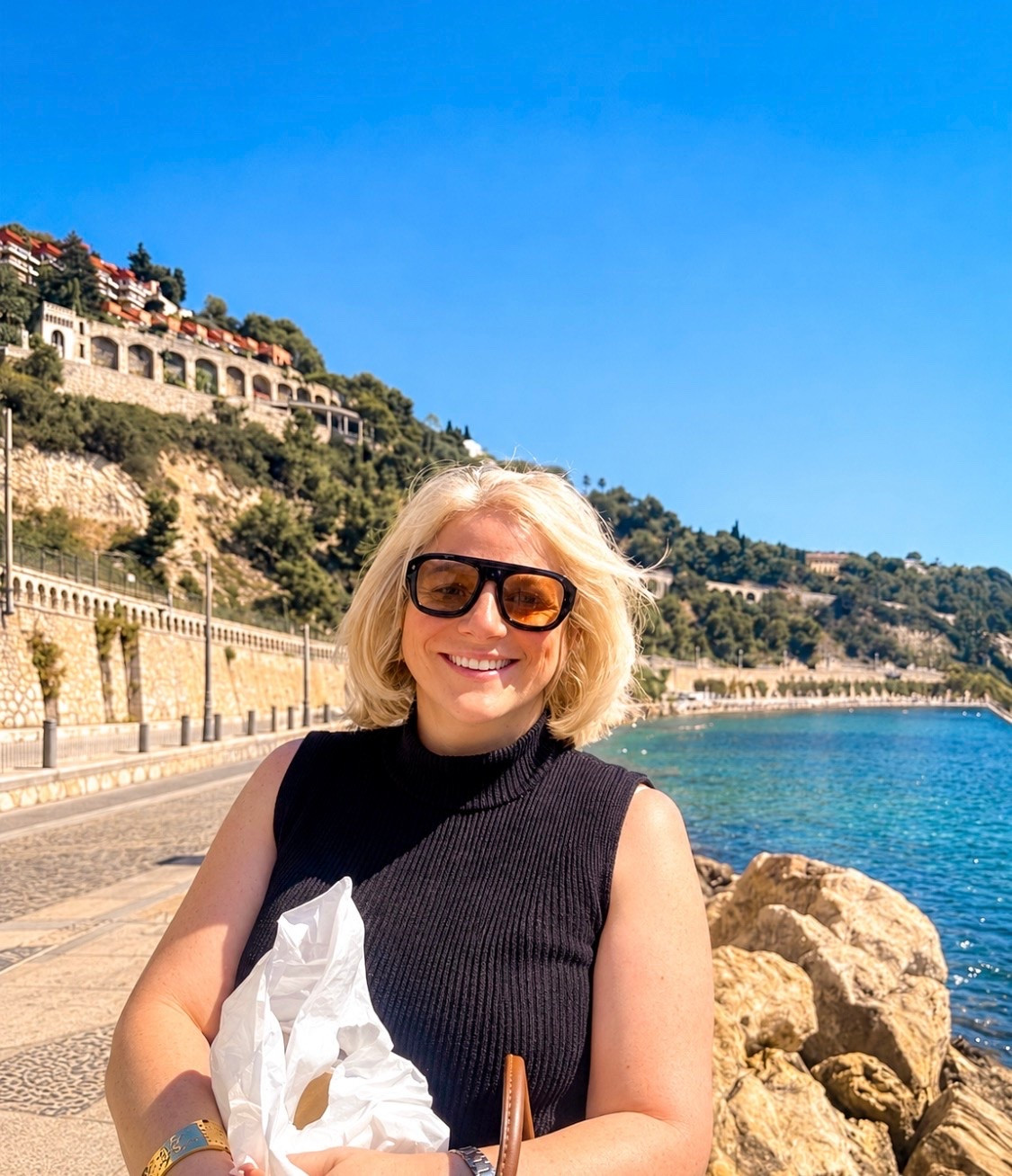 If the south of France calls, don't over think it, just say  "YES" and go.
You'll never regret it.
It's still beach season here. So I'm in dresses, sleeveless tops and light weight pants.
This top will be perfect for the fall as well.
Fall outfits, transitional outfits, vacation outfits

#LTKdayinmylife #LTKootd #LTKTravel