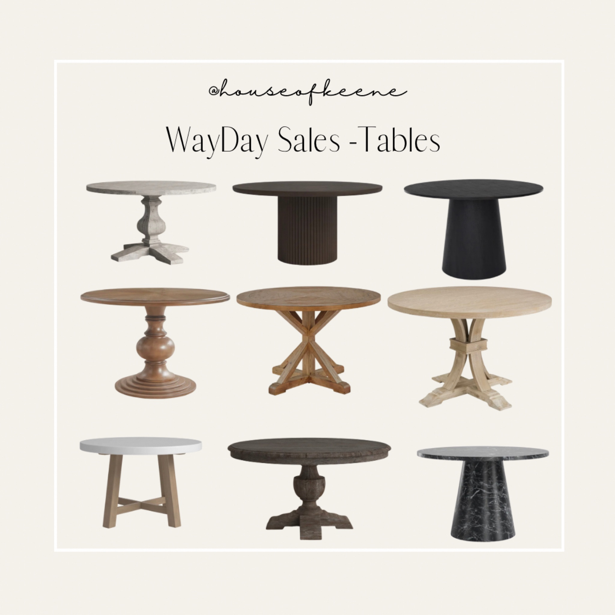 Wayfair’s WayDay Sale — Round Dining Room Tables

#LTKsalealert #LTKhome #LTKFind