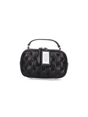Maison Margiela Quilted Leather Top Handle Bag — Black | Italist Inc.