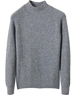 LINY XIN Women's Mock Neck Sweater Fall Winter 100% Merino Wool Basic Warm Soft Long Sleeve Knit ... | Amazon (US)
