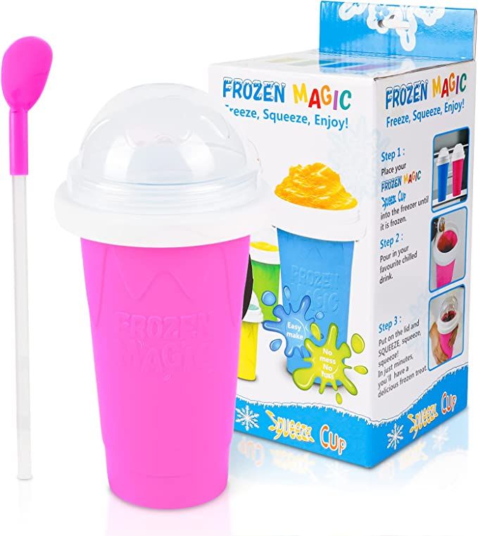 VOIEOV DIY Slushy Maker Cup - TIK TOK Magic Slushie Maker Squeeze Cup, Quick Frozen Cooling Smoot... | Amazon (US)