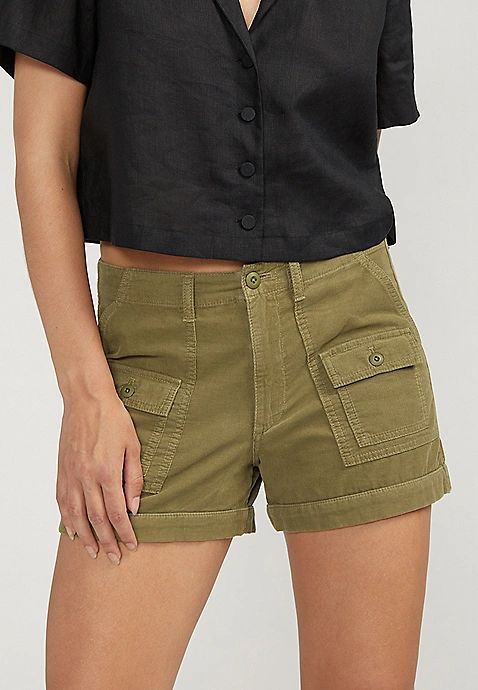 Silver Jeans Co.® Utility Corduroy High Rise 3in Short | Maurices