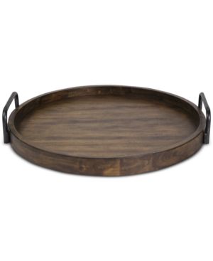 Uttermost Reine Round Wooden Tray | Macys (US)