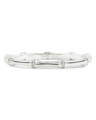 Pavé Bamboo Bangle Bracelet in Sterling Silver | Bloomingdale's (AU)