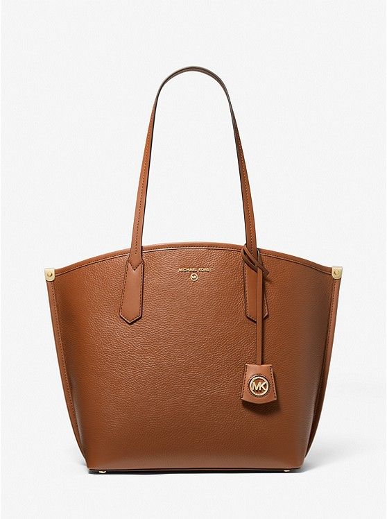 Jane Large Pebbled Leather Tote Bag | Michael Kors US