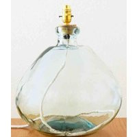 Handmade Recycled Glass Table Lamp With Linen Flex | Etsy (US)