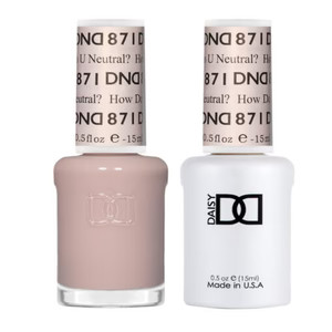 DND - Gel & Lacquer - How Do You Neutral? - #871 - Nude Gel & Lacquer Polish - DND-DUO871 - Beyon... | Beyond Polish