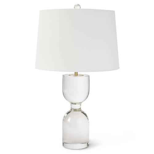 Regina Andrew Joan Hollywood Regency Clear Crystal Bedside Table Lamp | Kathy Kuo Home