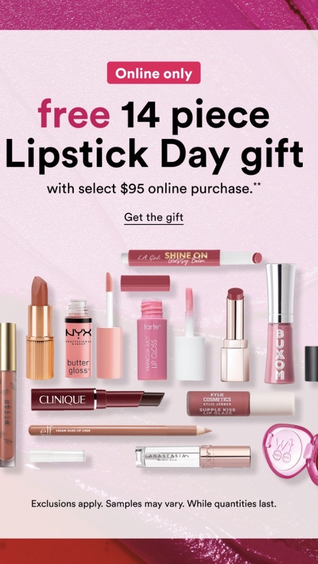 It’s Lipstick Day at Ulta! 💋 Sale runs July 26 – Aug 1, and they’ve got ALL the lip picks marked down — perfect timing to stock up on your faves or try a new shade without the splurge. Which lipstick are you grabbing before the sale ends?

#LTKselfcare #LTKSaleAlert #LTKBeauty