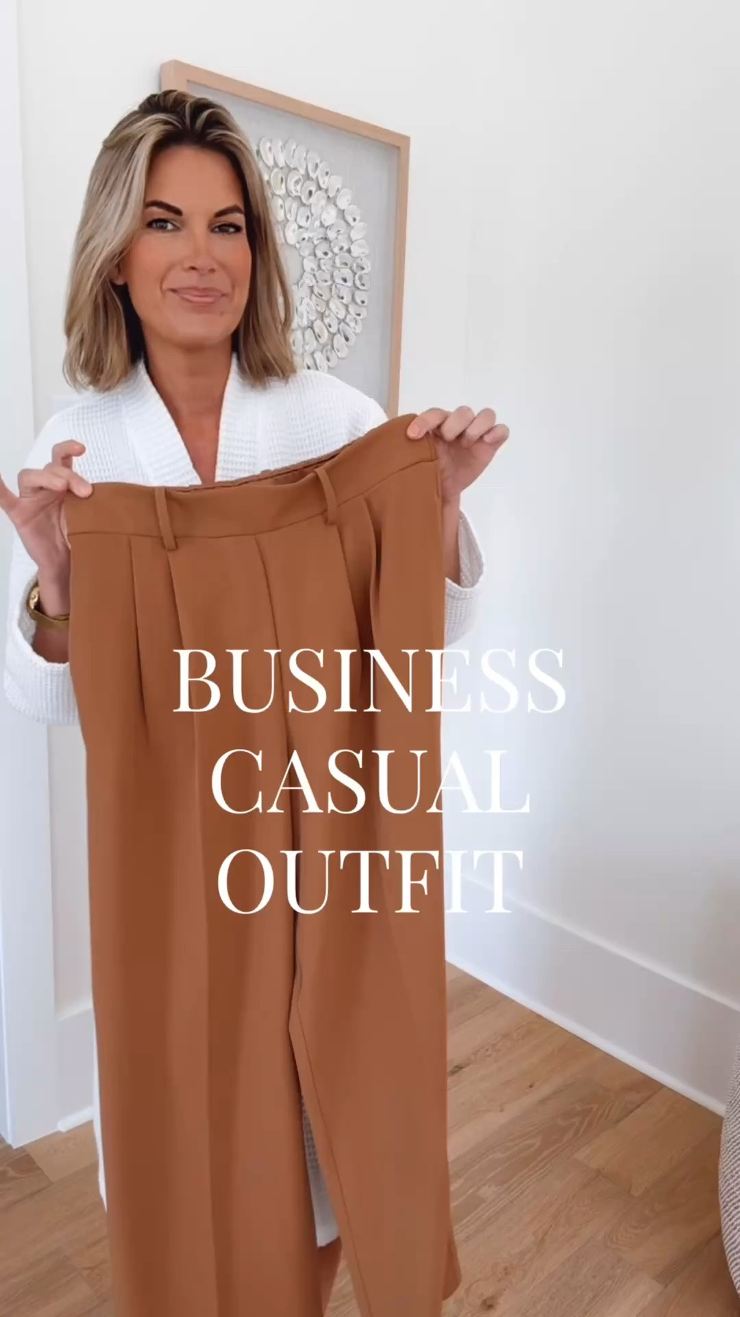 Business casual outfit! I am 5’11” wearing small in the sweater and small tall in the pull in trousers. Use my new customer discount code for 15% off the pants.  RACHELXSPANX. Shoes true to size.

#LTKWorkwear #LTKTall #LTKSaleAlert