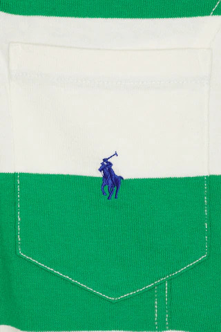 Vintage Long Sleeve Polo Top in Billiard Green & Deckwash White | Revolve Clothing (Global)
