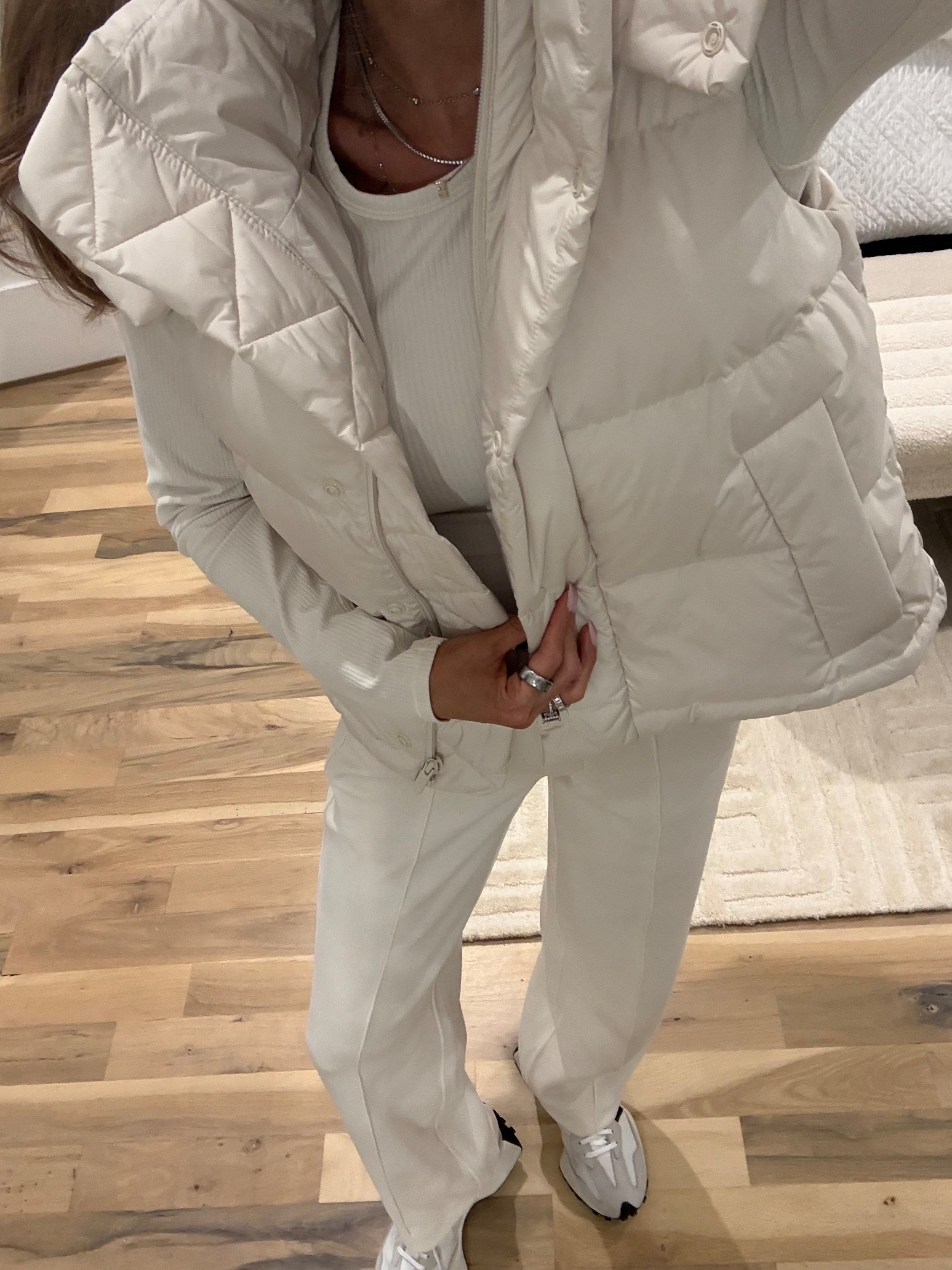 Obsessed with this ivory puffer vest with hood wearing size 0 and super warm 

#LTKGiftGuide #LTKFindsUnder100 #LTKFindsUnder50