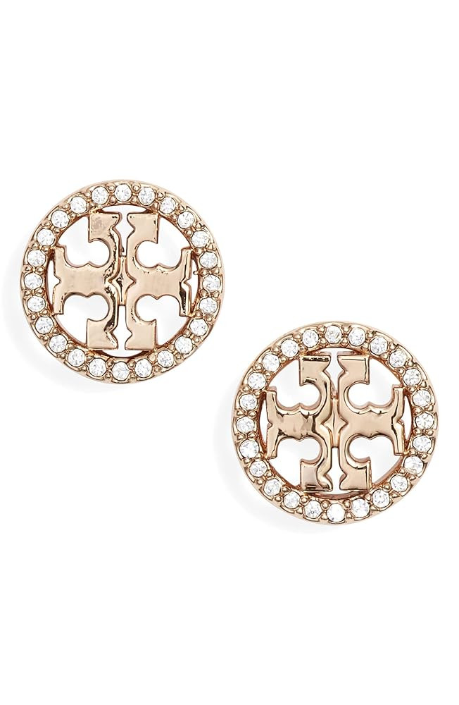 Tory Burch Women's Miller Pave Stud Earrings | Amazon (US)