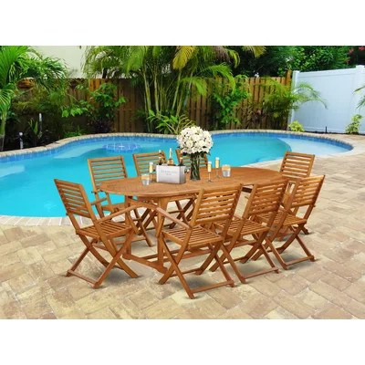 Stephon 9 Piece Patio Dining Set | Wayfair North America