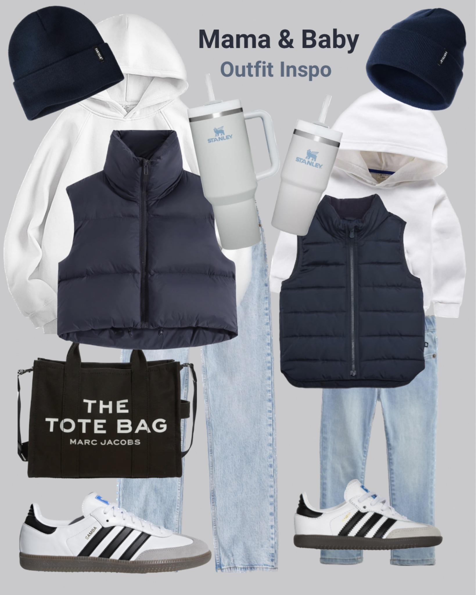 Matching outfit Inspo for you & your little one!

Matching outfits, adidas samba outfit, women’s samba outfit ideas, toddler samba sneakers, toddler sneakers, puffer vest, baby boy outfit ideas, baby boy style, toddler fashion, women’s casual style, toddler boy style, baby outfit Inspo, the tote bag outfit, casual style, matching mom and baby, matching mom and son, matching mom and daughter, toddler ootd, ootd Inspo, winter style, winter outfit ideas, women winter style ideas

#LTKSeasonal #LTKkids #LTKfamily