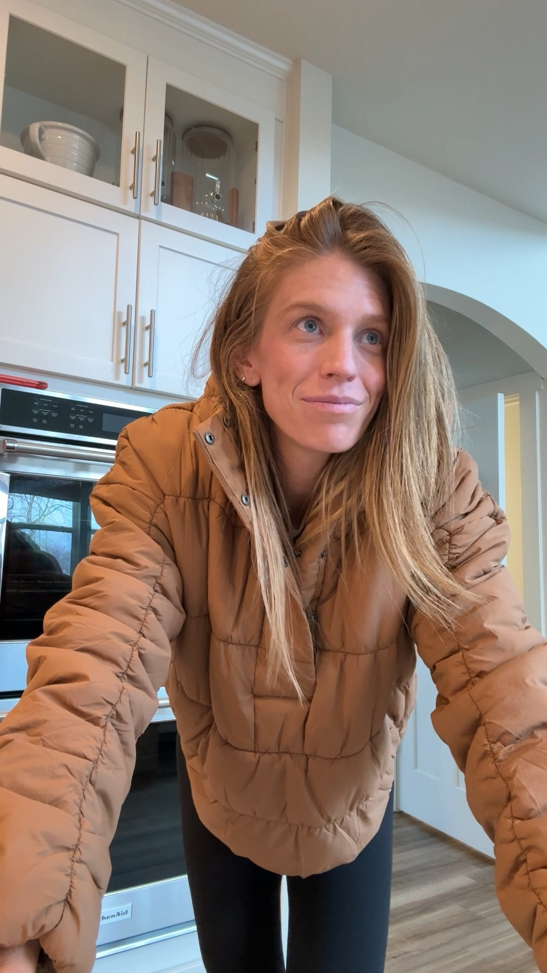 Outfit I wore today as a toddler pregnant mom! 
Pullover is like pillow! So soft and not bulky. I could sleep in this 🤣 Size medium for length 
Top underneath runs bigger. Wearing medium 
Medium tall in leggings for bump




Tall girl friendly, bump friendly, Athleta, FP movement 

#LTKActive #LTKdayinmylife #LTKootd