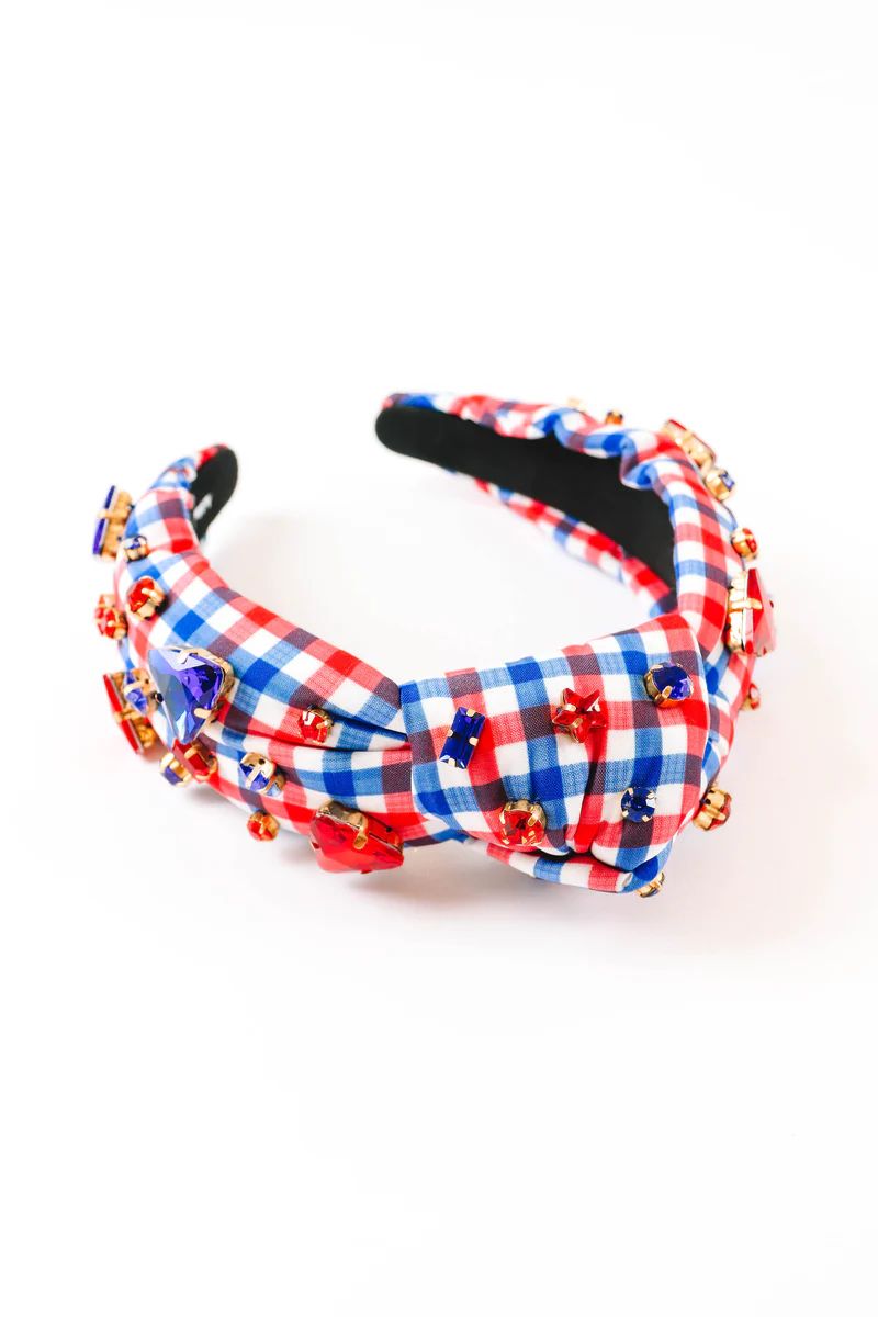 Patriotic Plaid Headband - Plaid | The Impeccable Pig
