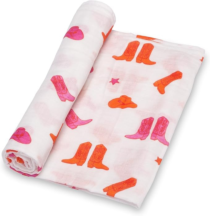 LollyBanks Baby Blanket, 100% Cotton Muslin Swaddle Blanket, Soft Baby Girl Blanket 47 x 47 Inche... | Amazon (US)