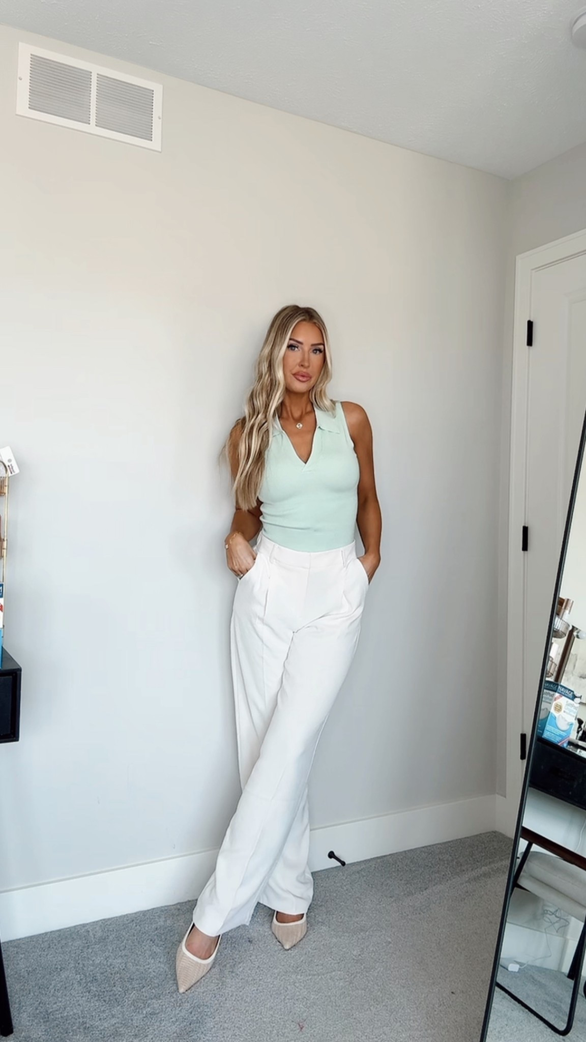 Wearing a size S in the top & size 6 long in the pants 

#LTKFindsUnder100 #LTKSaleAlert #LTKFindsUnder50