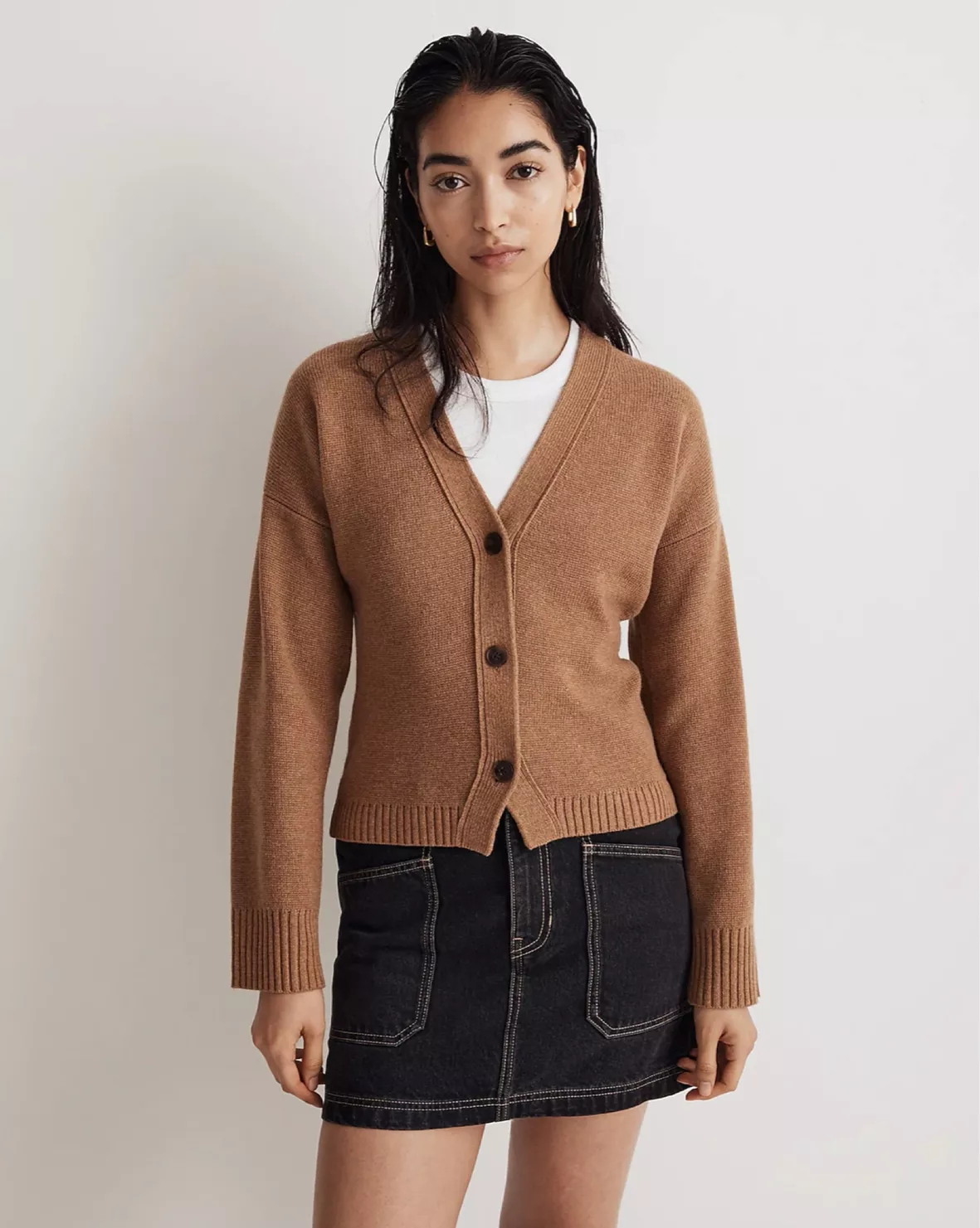 Brushed Wool Cropped Cardigan - … curated on LTK
