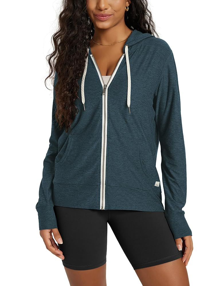 ODODOS Women's Full-Zip Hoodie – Stratum Tech Ultra Soft Outfit UPF 50+ Performance Hooded Jack... | Amazon (US)