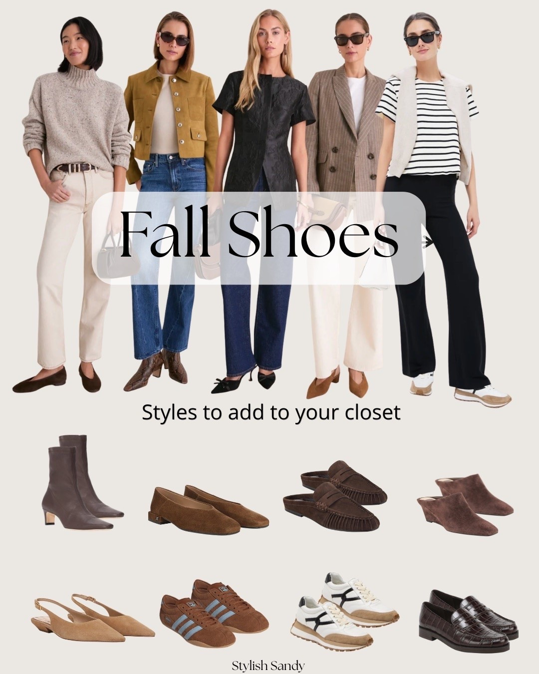In today's blog, I share fall shoe styles.  
Many of the shoes I suggest are ones I wear or look forward to trying. 

You can read the blog post on stylishsandy.com.

#LTKOver40 #LTKSeasonal #LTKPetite