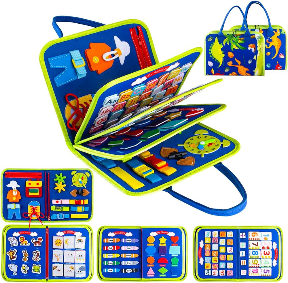 Busy Board for Toddlers Boys Girls, Sensory Board with Buckles Educational Activities for Learnin... | Amazon (CA)