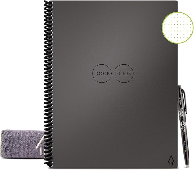 Rocketbook Smart Reusable Notebook - Dot-Grid Eco-Friendly Notebook with 1 Pilot Frixion Pen & 1 ... | Amazon (US)