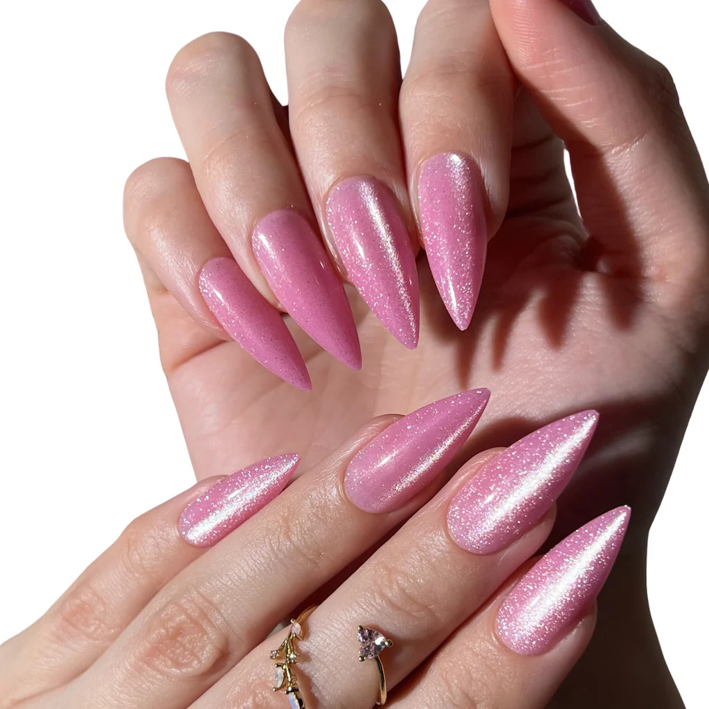 Pink Glitter Stiletto | PaintLab