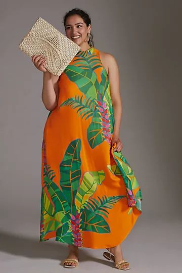 Farm Rio Halter Maxi Dress | Anthropologie (US)