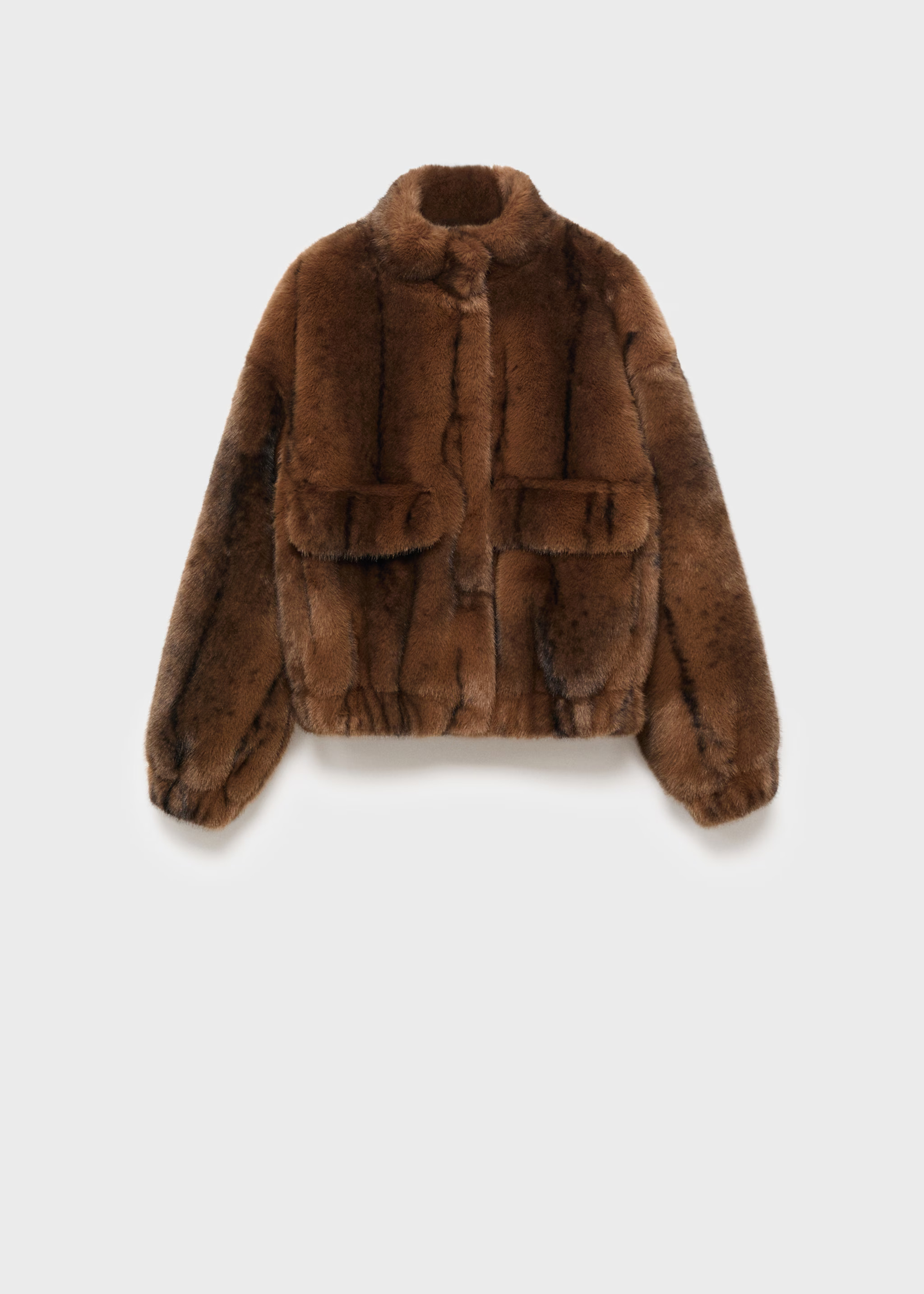 Faux-fur jacket with pockets | Mango (US/MX/AU)
