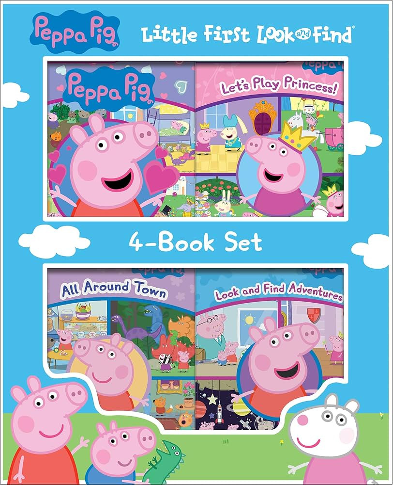 Peppa Pig - Little First Look and Find Activity Book 4-Book Set - PI Kids | Amazon (US)