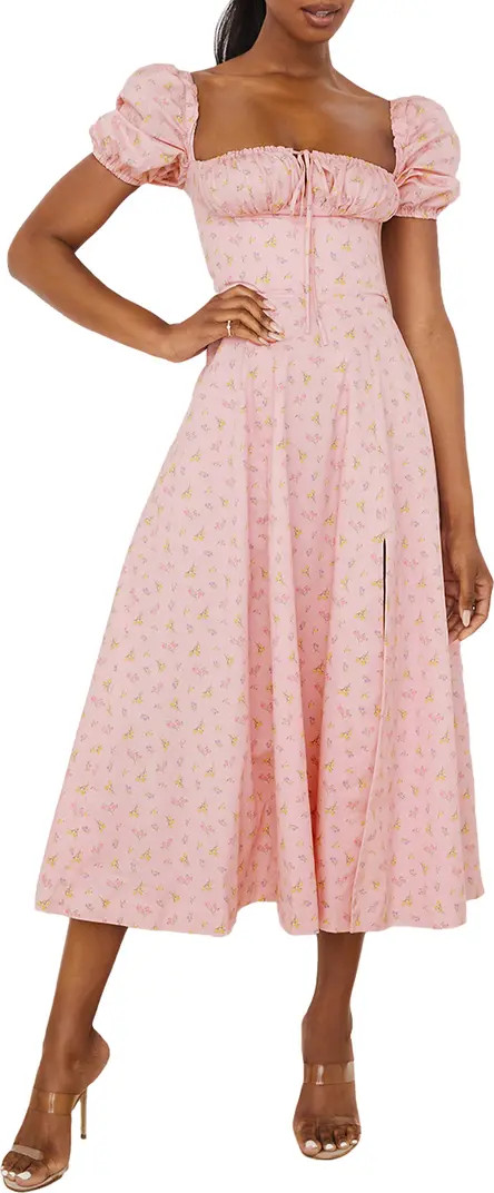 Tallulah Puff Sleeve Midi Dress | Nordstrom