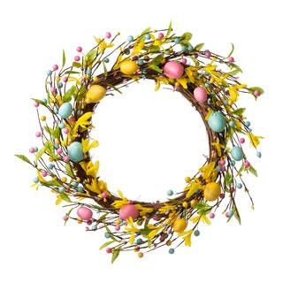 Glitzhome® 22" Easter Egg Wreath | Michaels Stores