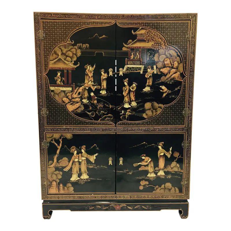 Vintage Chinoiserie Chest | Chairish