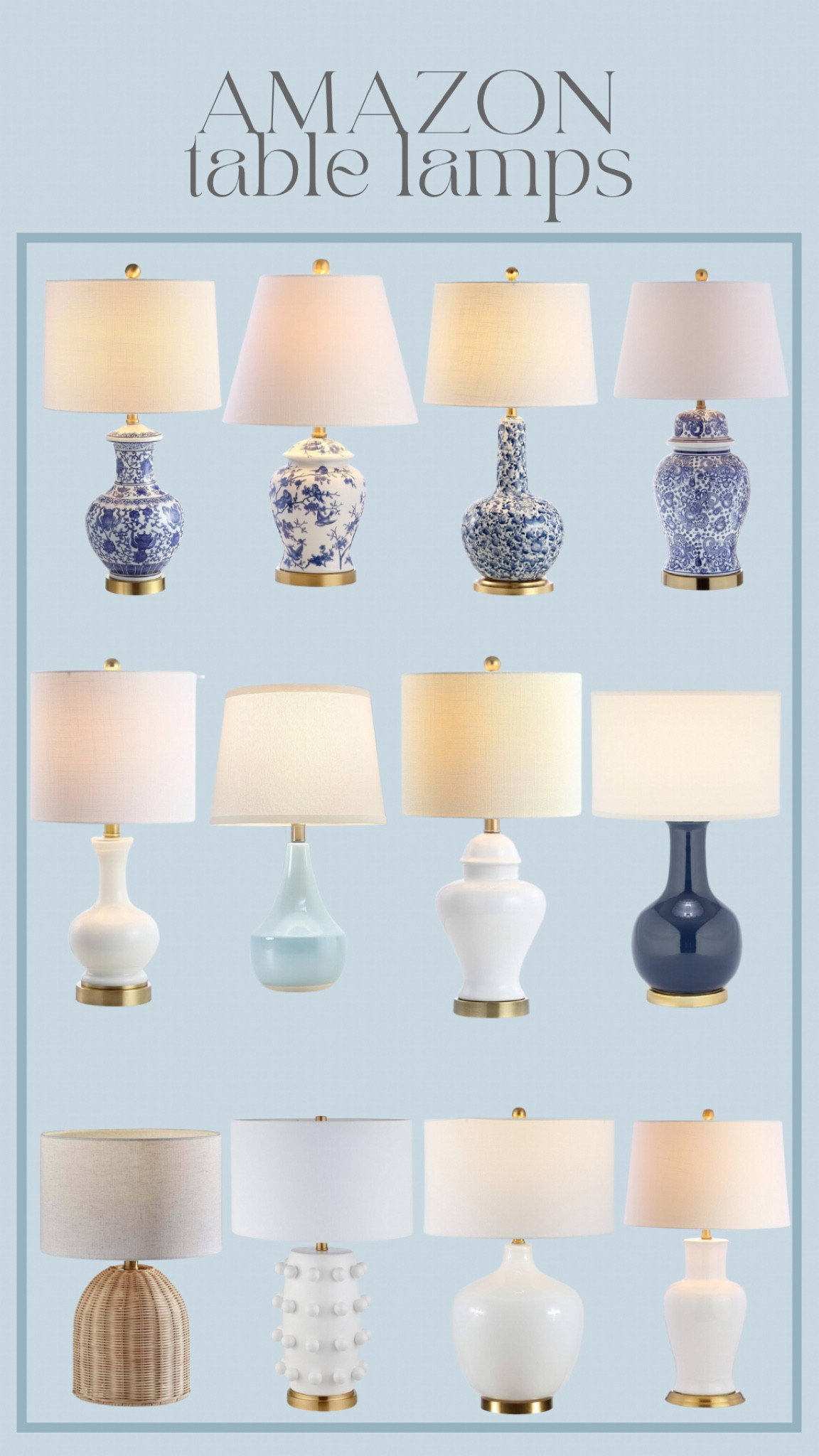 Amazon Table Lamps all under $200 #amazonhome #anazonfinds #tablelamps #homedecor

#LTKSeasonal #LTKHome #LTKStyleTip