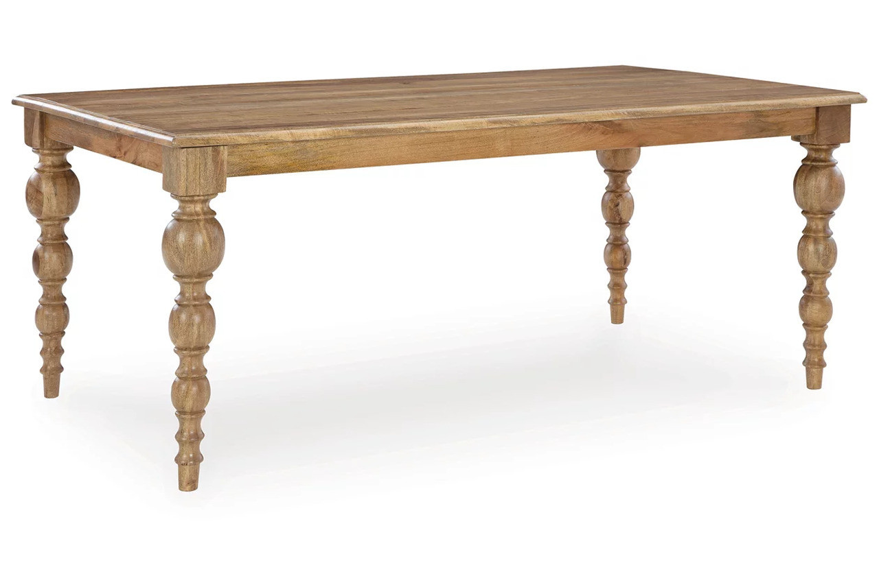 Rybergston Dining Table In Light Brown | 1stopbedrooms