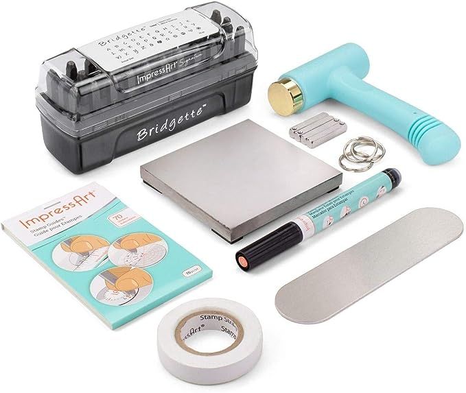 ImpressArt - Metal Stamping Kit, Tools & Supplies for Metal Hand Stamping Craft Projects, DIY Jew... | Amazon (US)