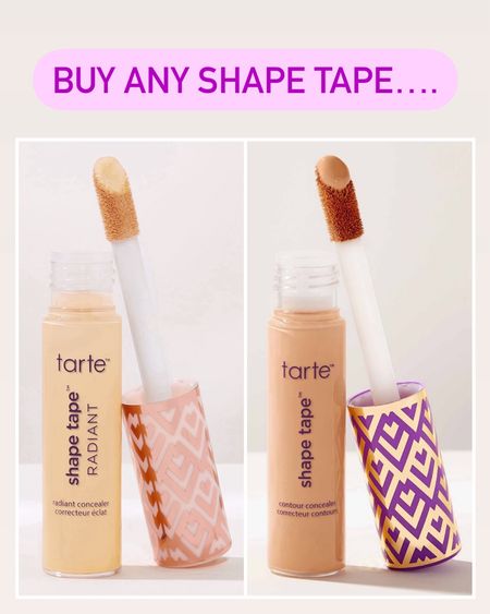 Tarte sale! Buy any shape tape, get 2 mini for free! Perfect for travel!

#LTKtravel #LTKbeauty #LTKsalealert