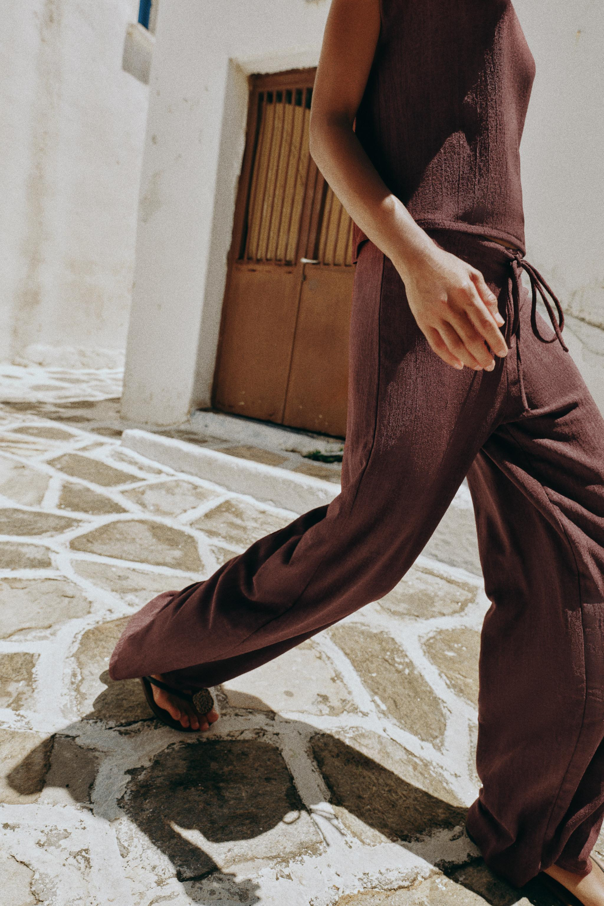 RUSTIC STRAIGHT LEG PANTS | Zara Canada