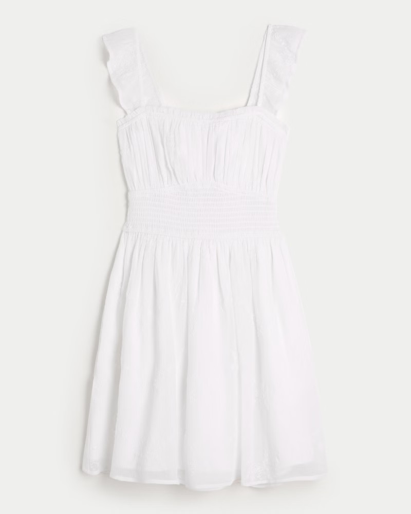 Hollister Saidie Chiffon Flutter Sleeve Mini Dress | Hollister (US)