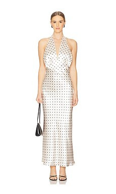 Bardot Citron Midi Dress in Ivory Spot from Revolve.com | Revolve Clothing (Global)