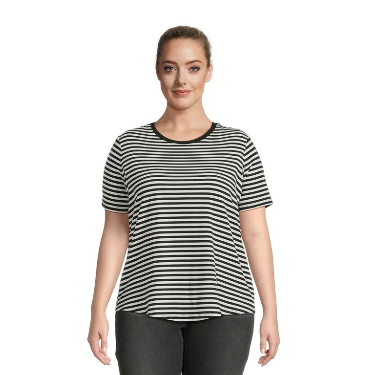Terra & Sky Women’s Plus Size Crew Tee | Walmart (US)