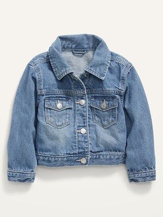 Unisex Oversized Cropped Jean Trucker Jacket for Toddler | Old Navy (US)