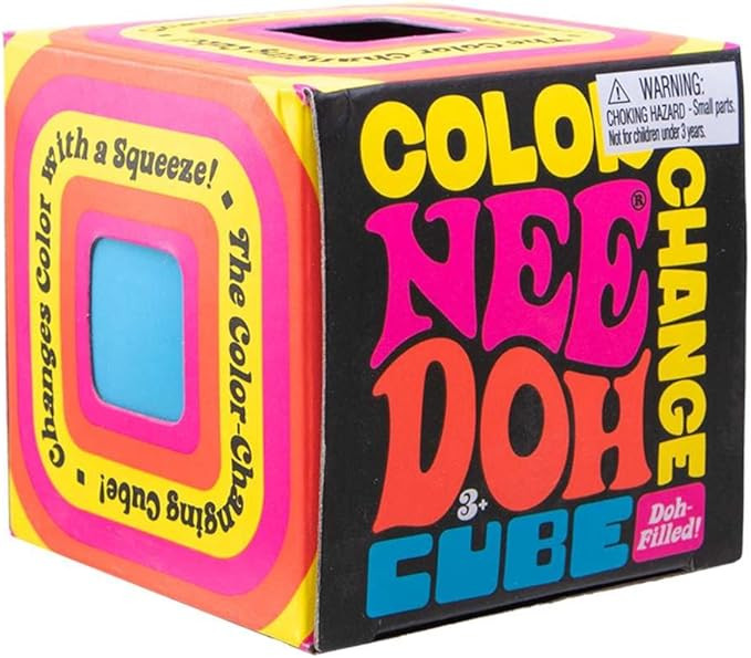 Schylling Needoh Color Change Cube - Sensory Squeeze Toy - Colors May Vary | Amazon (US)