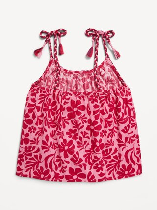 Printed Sleeveless Braided Tank Top for Girls | Old Navy (US)