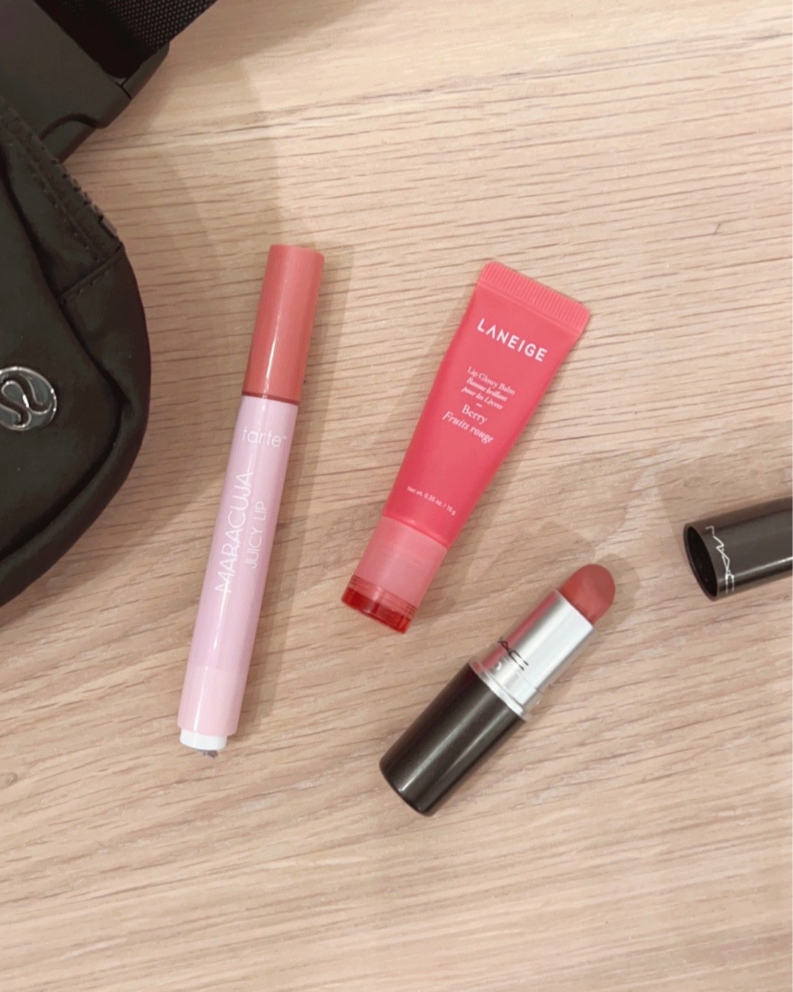 My 3 lip products i never leave the house without. 1. Maracuja juicy lip from tarte (exact linked), 2. Laneige lip balm (saves my chapped lips in the winter like no other!!), 3. mac lip in velvet teddy 🥰

#LTKbeauty #LTKunder50 #LTKsalealert